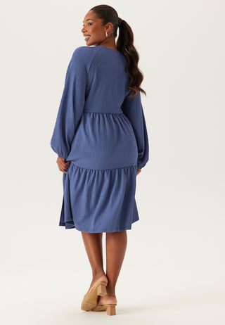 Jersey Structure Wrap Dress