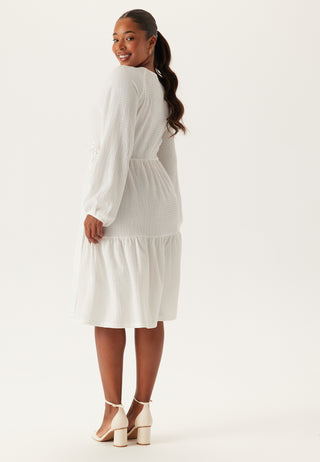 Jersey Structure Wrap Dress