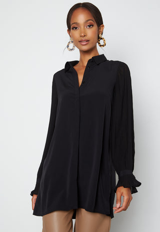 Juliana pleated sleeve tunic