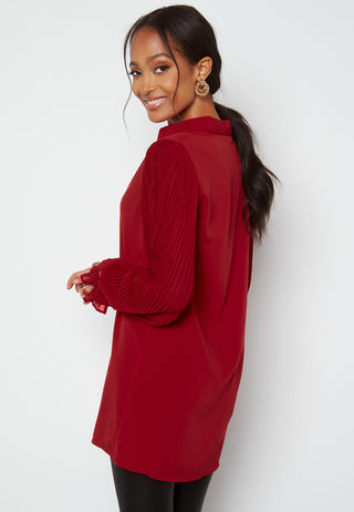 Juliana pleated sleeve tunic