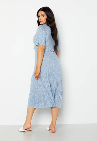 Flounce Jersey Dress