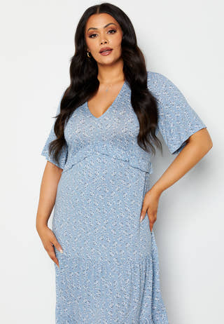 Flounce Jersey Dress