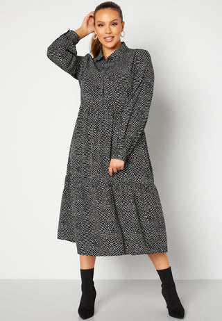 Laura puff sleeve dress