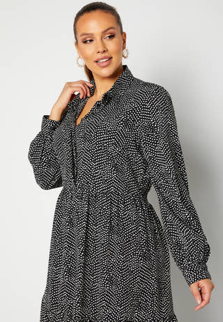 Laura puff sleeve dress