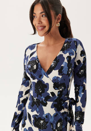 Long Sleeve Wrap Dress