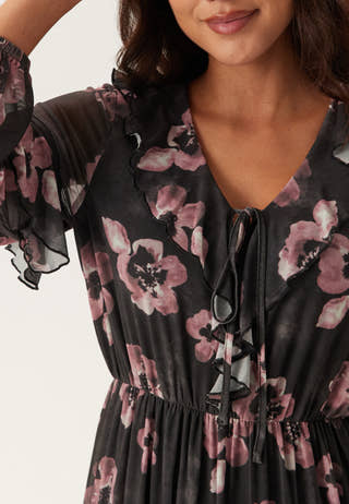Mesh Frill Dress
