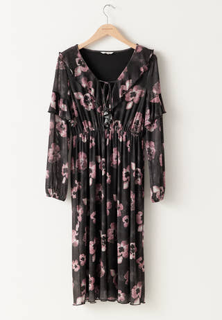 Mesh Frill Dress