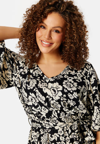 Mollie butterfly sleeve jumpsuit