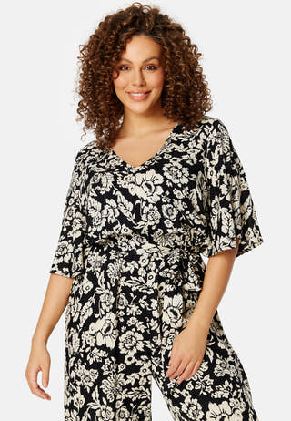 Mollie butterfly sleeve jumpsuit