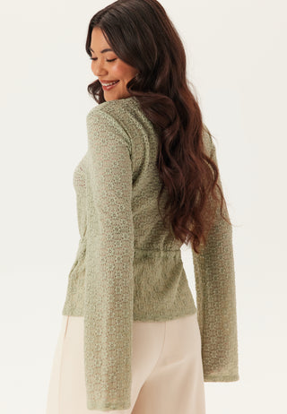 Peplum blondecardigan