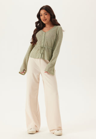 Peplum blondecardigan