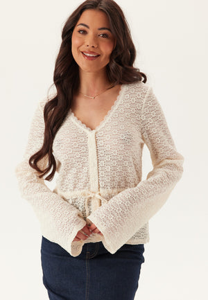 Peplum blondecardigan