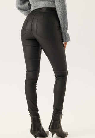 Push-up Coated Slim Trousers