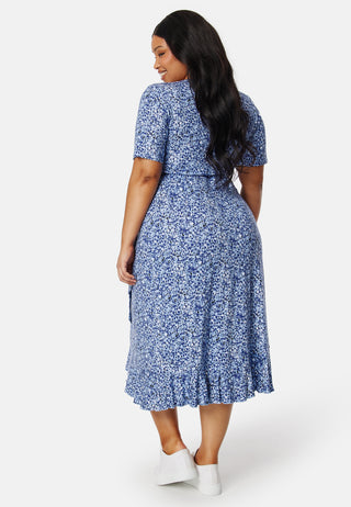 Frill S/S Wrap Dress