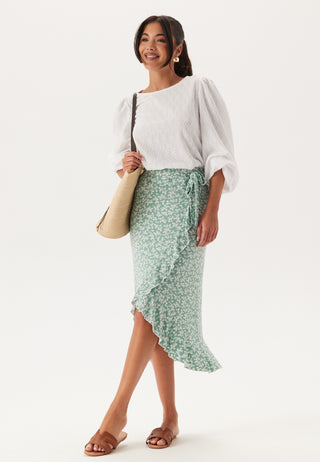 Frill Wrap Skirt