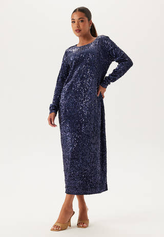 Sequin Long Midi Dress