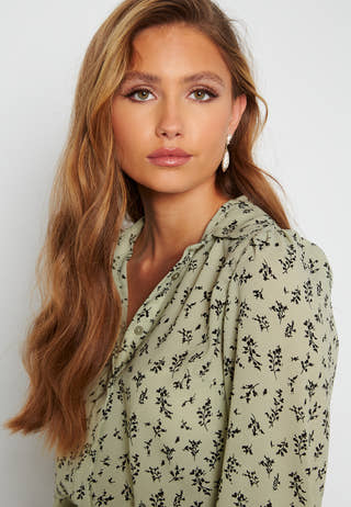 Serene puff sleeve dress