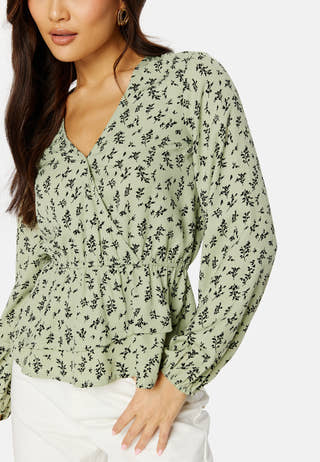 Serene wrap blouse
