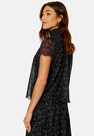 Serina smock mesh top