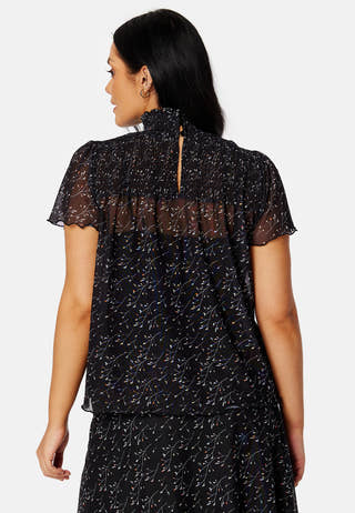 Serina smock mesh top