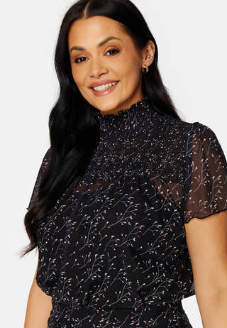 Serina smock mesh top