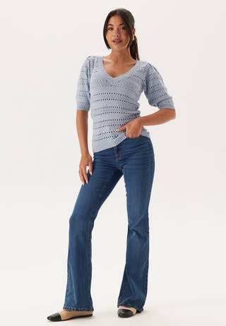 Short Sleeve Knit Sweater