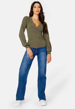 Simona rib wrap top