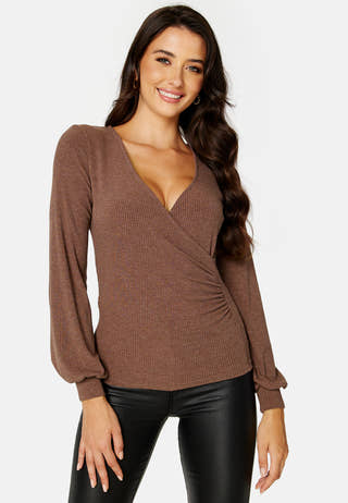 Simona rib wrap top