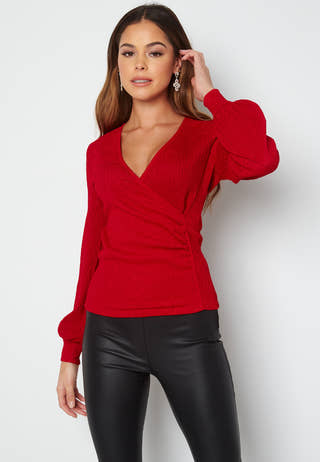 Simone party wrap top