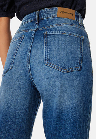 High Straight Ankle Jeans