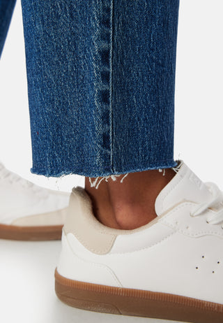High Straight Ankle Jeans