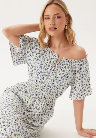Smock Maxi Viskosekjole