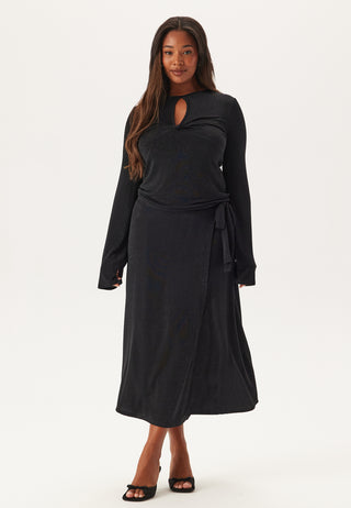 Sparkling Wrap Midi Skirt