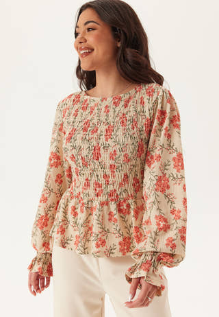 Structure Smock Peplum Top