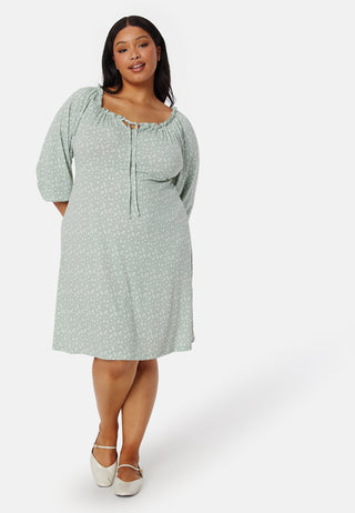 Soft Puff Sleeve Dress