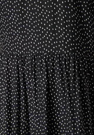 Butterfly Sleeve Viscose Midi Dress