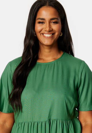 Butterfly Sleeve Viscose Midi Dress