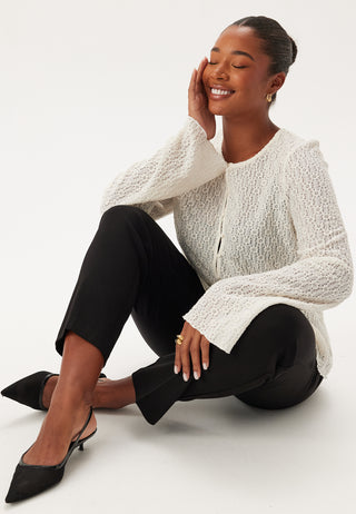 Trumpet Sleeve Lace Cardigan