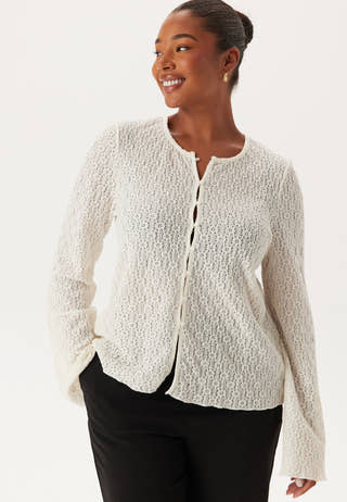 Trumpet Sleeve Lace Cardigan