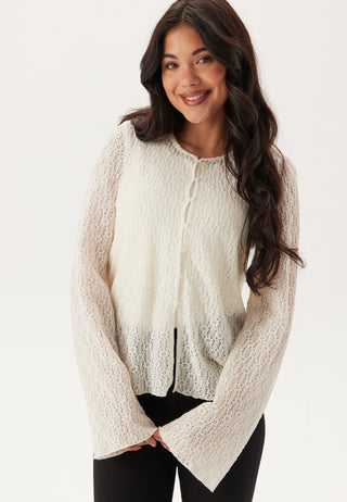 Trumpet Sleeve Lace Cardigan