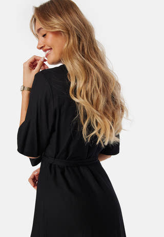 Viscose Belted Shirt Dress