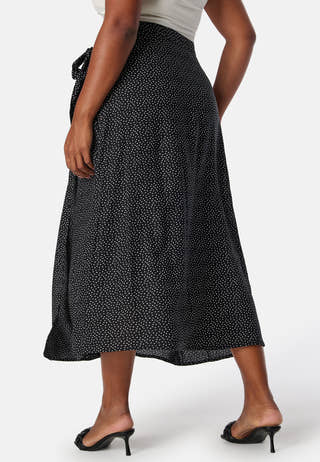 Viscose Midi Wrap Skirt