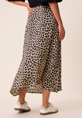 Viscose Midi Wrap Skirt