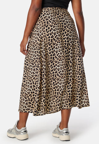 Viscose Midi Wrap Skirt