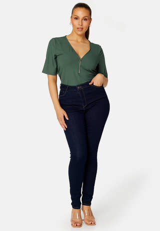 Witney rib zip top