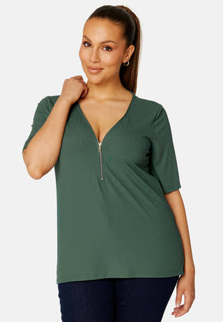 Witney rib zip top