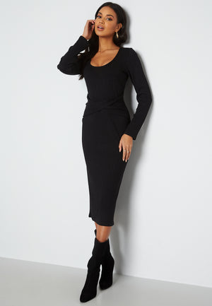 Ziva twisted midi dress