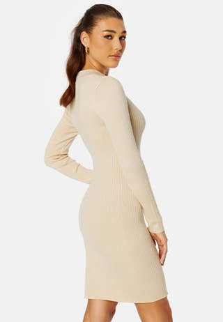 Plum L/S Polo Dress
