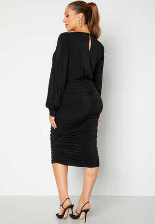 john-zack-curve-long-sleeve-rouched-midi-dress-black_1