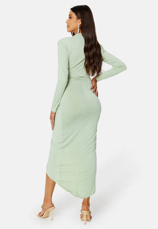 Long Sleeve Rouch Dress